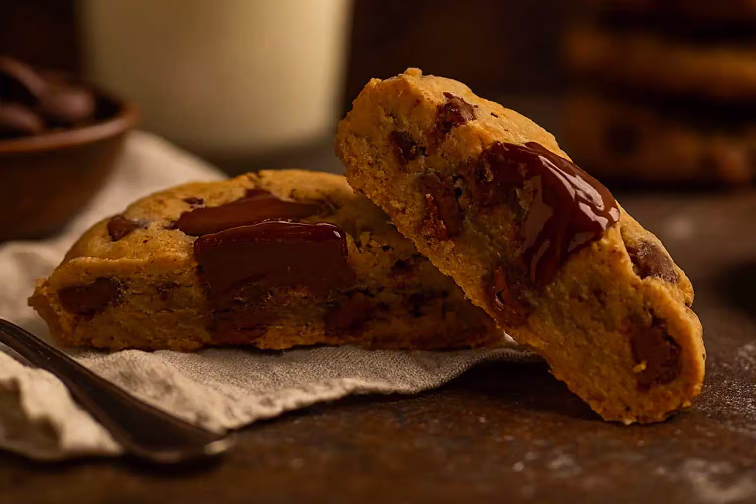 Cookies artisanaux Opaleia au chocolat Valrhona, praliné et fruits secs